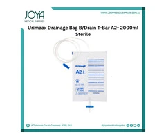 Urimaax Drainage Bag B/Drain T-Bar A2+ 2000ml Sterile | Australia