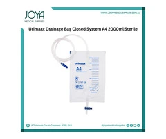Urimaax Drainage Bag Closed System A4 2000ml Sterile | Australia