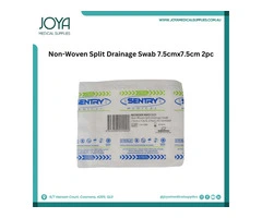 Non-Woven Split Drainage Swab 7.5cmx7.5cm 2pc | Australia