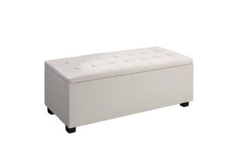 Artiss Large Fabric Storage Ottoman – Beige