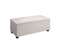 Artiss Large Fabric Storage Ottoman – Beige