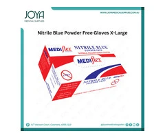 Mediflex Nitrile Blue Powder Free Gloves X-Large | Australia