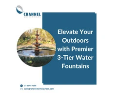 Elevate Your Outdoors with Premier 3-Tier Water Fountains