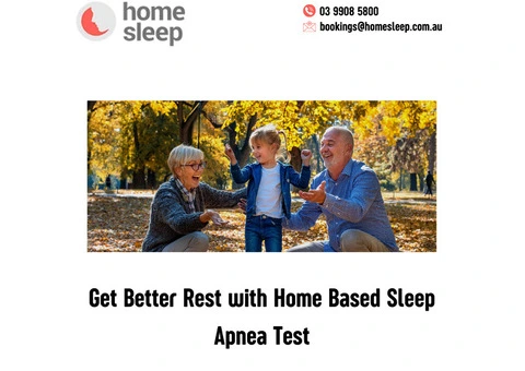 Get Better Rest with Home Based Sleep Apnea Test
