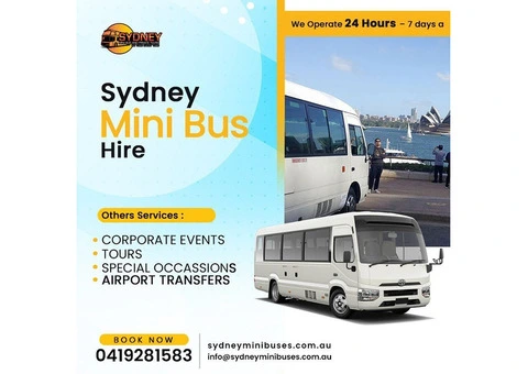 Enjoy a Splendid Journey with Sydney Mini Bus Hire Today