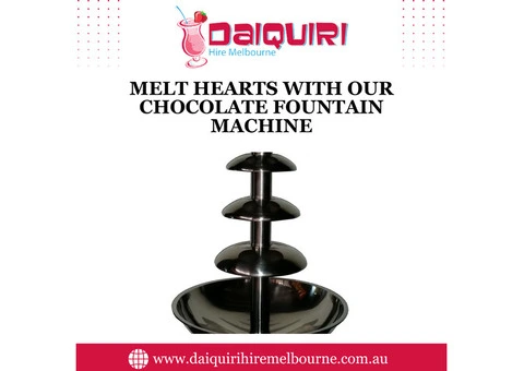 Melt Hearts with Our Chocolate Fountain Machine