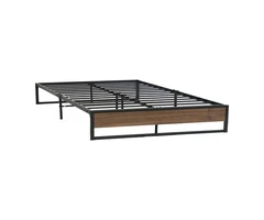 Artiss Metal Bed Frame Queen Size Mattress Base Platform Foundation Wooden OSLO