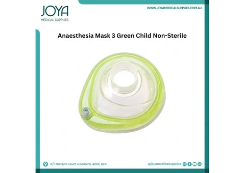 M Devices Child Green Anaesthesia Mask Size 3 Non-Sterile - Joya Medical Supplies