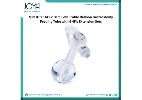 MIC-KEY 16Fr 2.0cm Low Profile Balloon Gastrostomy Feeding Tube with ENFit Extension Sets
