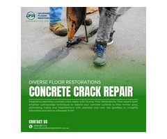 Flawless Floors Ahead With Diverse Floor Restorations' Crack Repair Concrete Floor