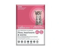 Talentcare Spot-On Cat Fleas, Heartworm & Worms Treatment