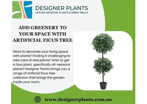 Add Greenery to Your Space with Artificial Ficus Tree