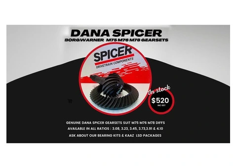 Find cozy drives with increased stability and precise trajectory with M75 DIFF GEARS