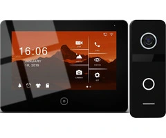 7" SURFACE CAMERA Touch+Wifi+Ethernet VIDEO INTERCOM KIT (HIGH DEF) BLACK - SPARKELEC SVI002WTHDBK