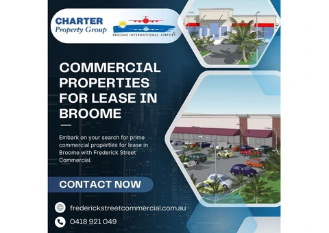Commercial Properties for Lease in Broome | Frederick Street Commercial