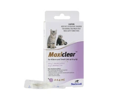 Buy Moxiclear Fleas & Worm Spot-On Solution For Cats online