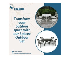 Transform your outdoor space with our 5 piece Outdoor Set