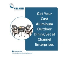 Get Your Cast Aluminum Outdoor Dining Set at Channel Enterprises