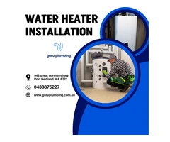 Water Heater Installation Services in Australia - Guru Plumbing