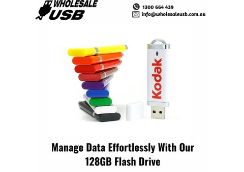 Manage Data Effortlessly With Our 128GB Flash Drive