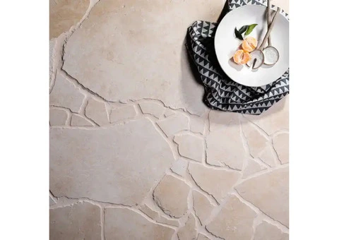 Discover Timeless Elegance with Kesi Limestone Crazy Paving - Honed Finish - 2/5