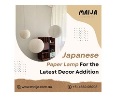 Japanese Paper Lamp For the Latest Decor Addition