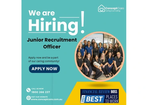 Join Our Team! Junior Recruitment Officer Wanted at Concept Care!