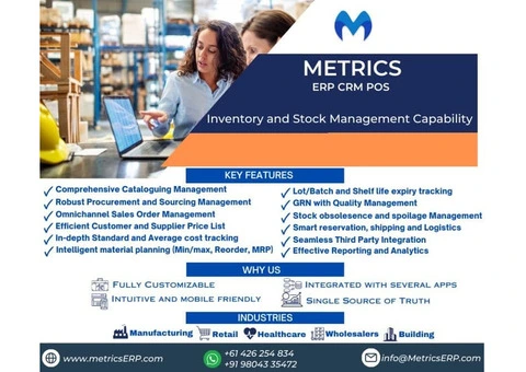 Best ERP Software in Australia, ERP Systems | MetricsERP - 1/3