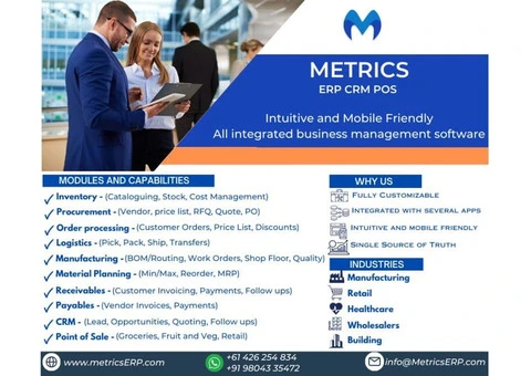 Best ERP Software in Australia, ERP Systems | MetricsERP - 2/3