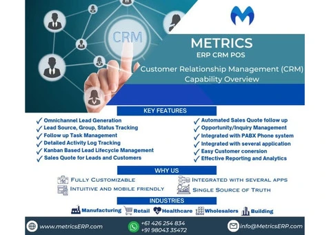 Best ERP Software in Australia, ERP Systems | MetricsERP - 3/3