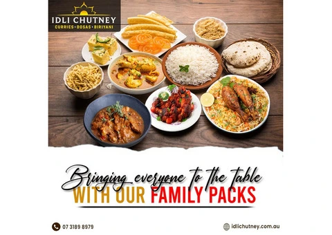 Authentic Biriyani in Brisbane: Enjoy Family Pack Biriyani with Idli Chutney