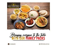 Authentic Biriyani in Brisbane: Enjoy Family Pack Biriyani with Idli Chutney