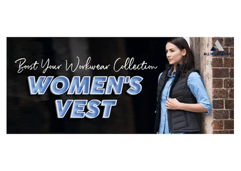 Get our womens vest that boost your workwear collection
