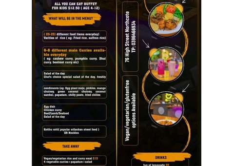 Serendib Northcote - All You Can Eat Buffet Restaurant - 6/11