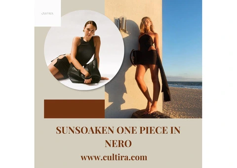 Cultira Swim Skirt in Nero - Stylish Swimwear - Cultira