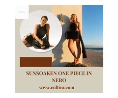 Cultira Swim Skirt in Nero - Stylish Swimwear - Cultira