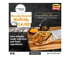 Kebab Delivery and Takeaway in Corio from Nevada Kebab