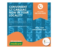 Crystal Radiology offers Convenient CT Cardiac Now in Your Locality. (02) 8315 8292