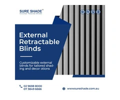 Energy-Efficient Retractable External Venetian Blinds for Sale