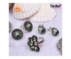 Elegant Moss Agate Jewellery Set - Perfect for any Occasion