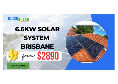 Quick Solar's Premier 6.6kW Solar System in Brisbane