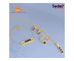 Beautiful Mojave Copper Lapis Jewellery Set - Handcrafted and Unique!