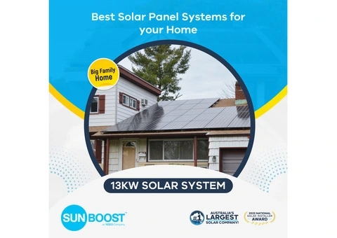 Go Green with Sunboost! 13kW Solar System Package