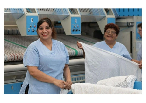 How do commercial laundry services differ from residential ones?