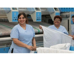 How do commercial laundry services differ from residential ones?