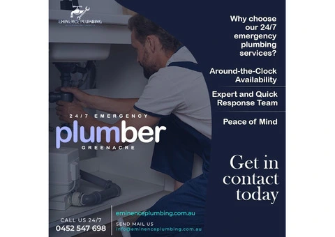 Emergency Plumber Available 24/7 in Greenacre
