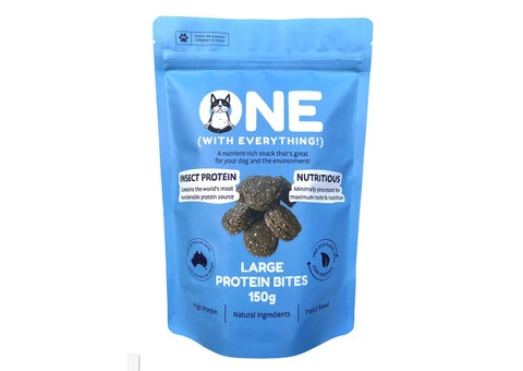 ONE (With Everything!) Large Insect Protein Bite Dog Treats