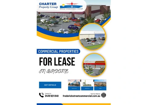 Commercial Properties for Lease in Broome | Frederick Street Commercial