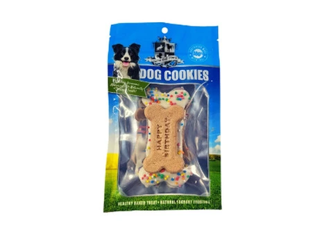 Huds and Toke Happy Birthday Dog Bone Cookie - VetSupply