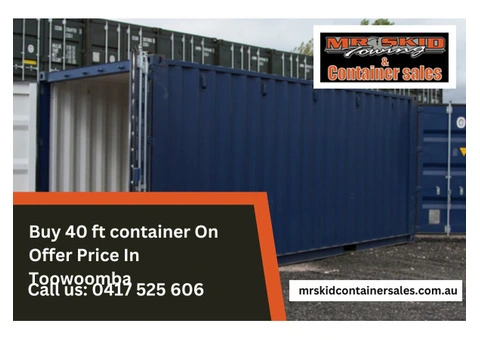 Buy 40 ft container On Offer Price In Toowoomba